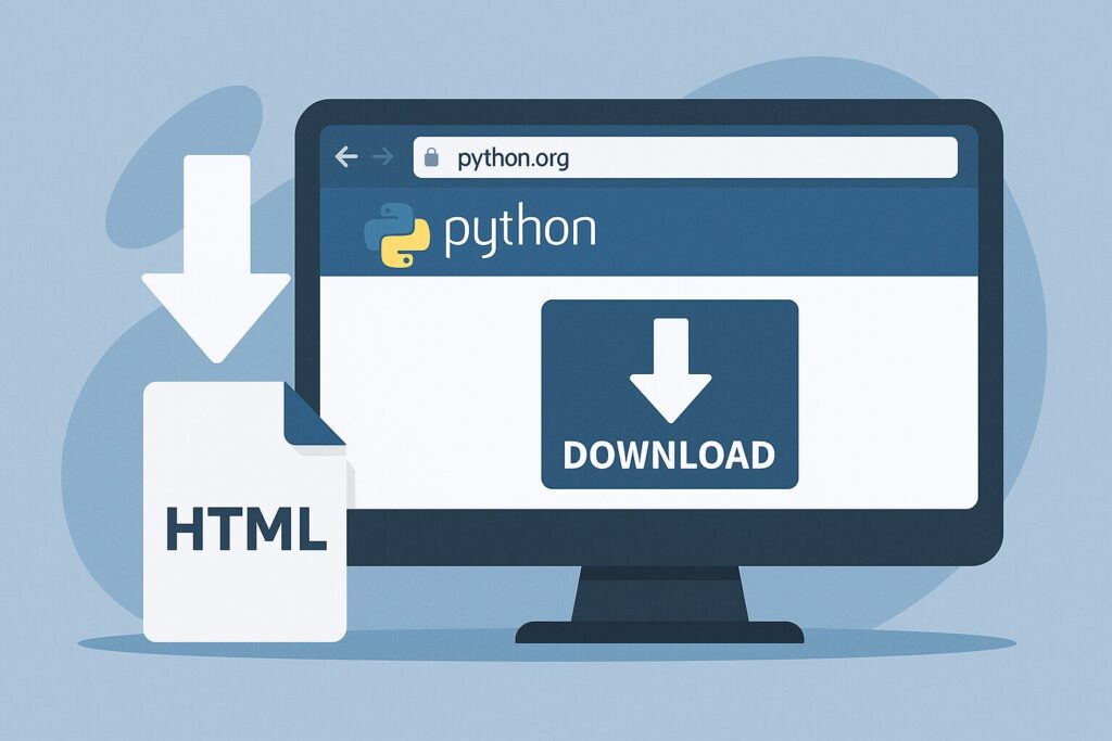 Pythonをダウンロードする方法のアイキャッチ画像