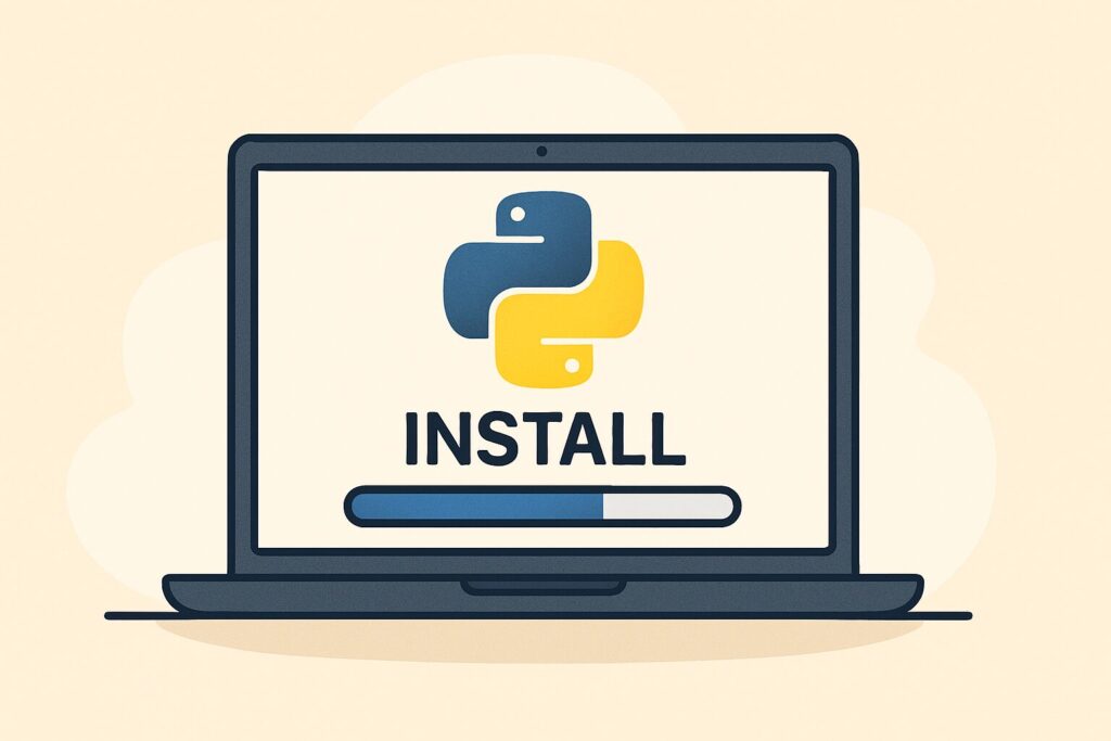 Pythonをインストールする方法のアイキャッチ画像