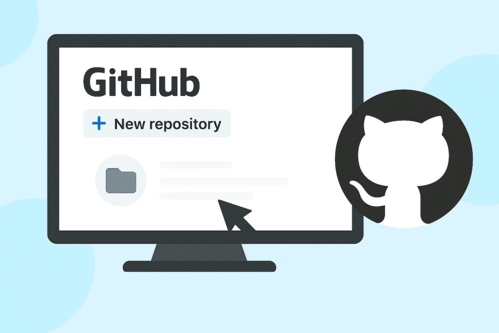 GitHubでGitリポジトリを作成する方法のアイキャッチ画像