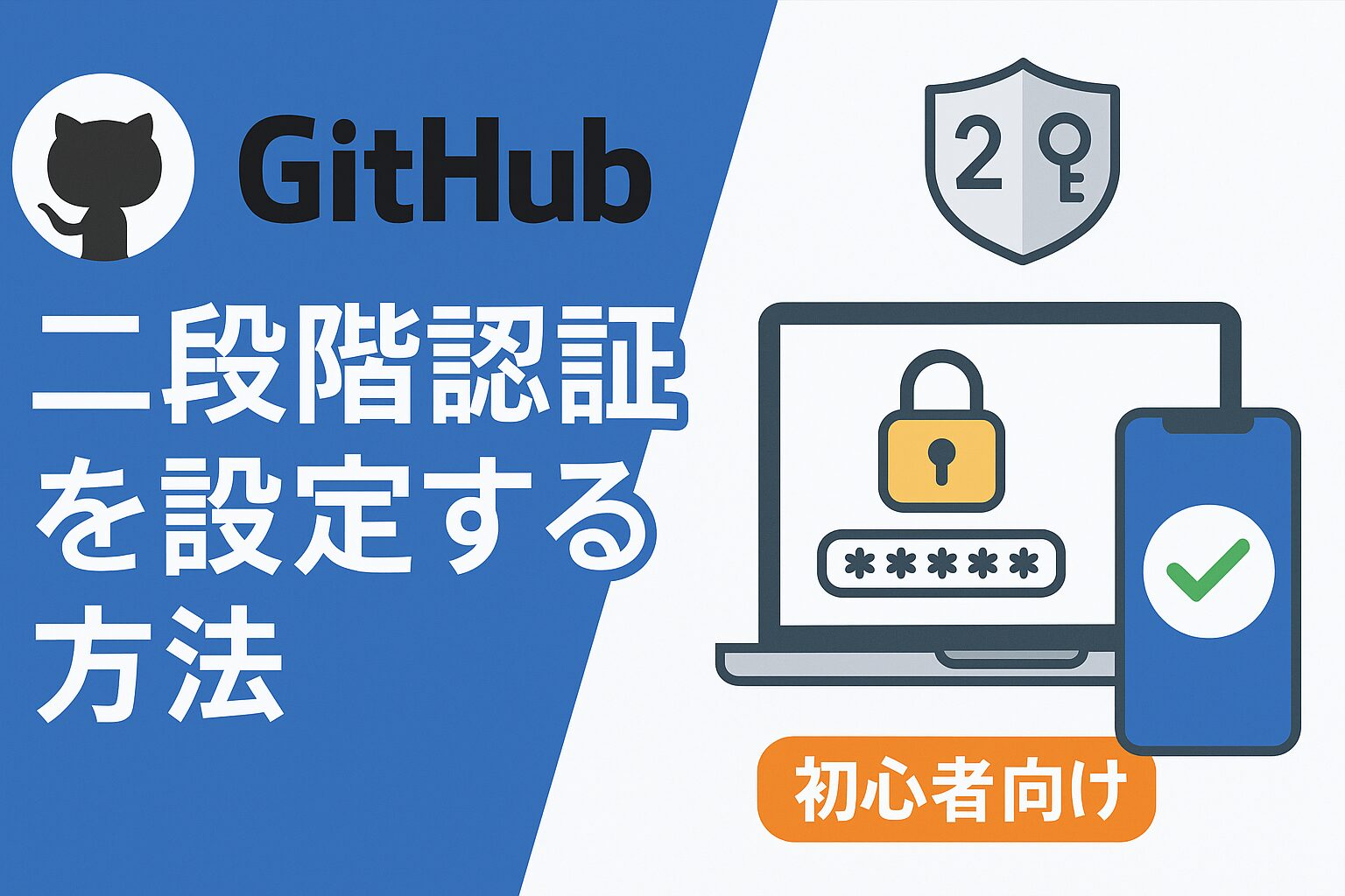 eye catching image of how to set up two factor authentication on github