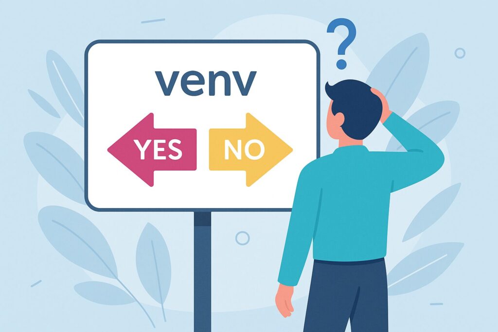 venvの使い分け方のアイキャッチ画像