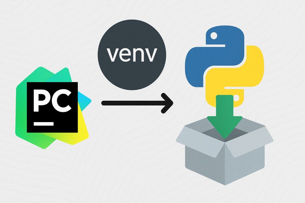 PyCharmでvenv仮想環境へパッケージをインストールする方法のアイキャッチ画像