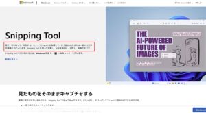 補足のキャプチャ対象の画面キャプチャ(撮る前)