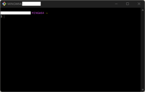 Git Bashの画面キャプチャ