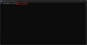 PowerShellで「wsl --install」コマンドを実行し、WSL2を有効にする操作の画面キャプチャ