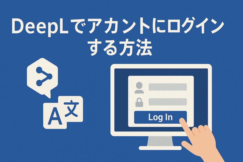DeepLでアカウントにログインする方法のアイキャッチ画像