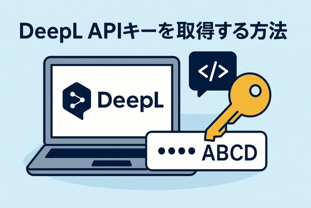 DeepL APIキーを取得する方法のアイキャッチ画像