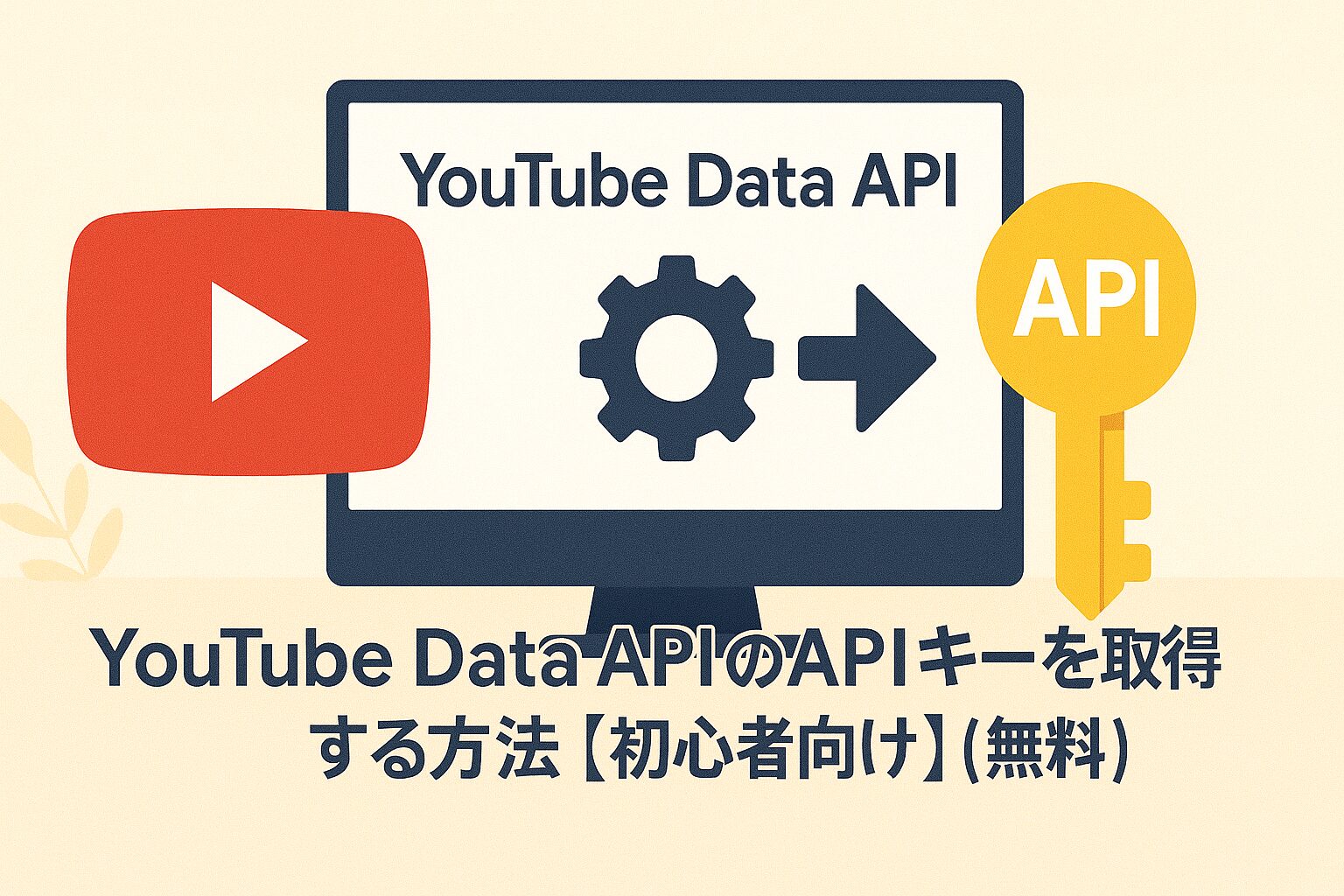 eye catching image of how to obtain a youtube data api key