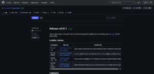 Microsoft PowerToysの「GitHub」ページを開く操作の画面キャプチャ