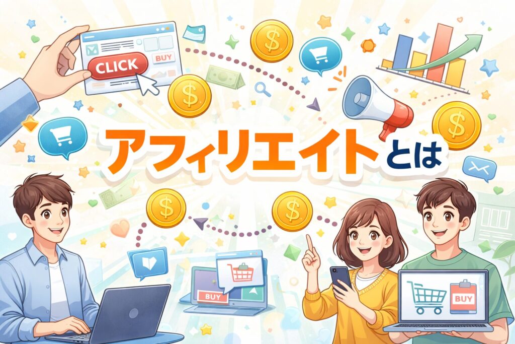 「アフィリエイトとは」のアイキャッチ画像