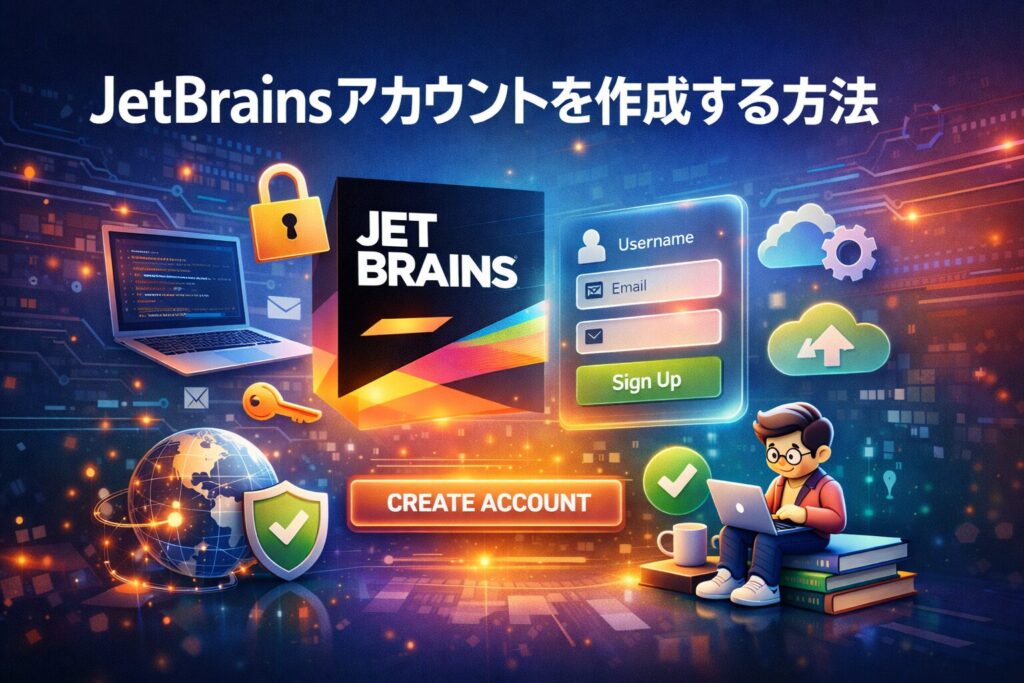 JetBrainsアカウントを作成する方法のアイキャッチ画像