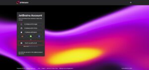 JetBrainsアカウントのログイン画面でメールアドレスによるログインの流れ1