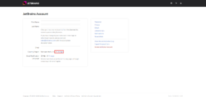 JetBrainsアカウントの「Country/Region」設定の流れ2