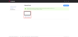 JetBrainsアカウントのPayment Methodsページに登録したクレジットカードの情報が表示されている画面キャプチャ
