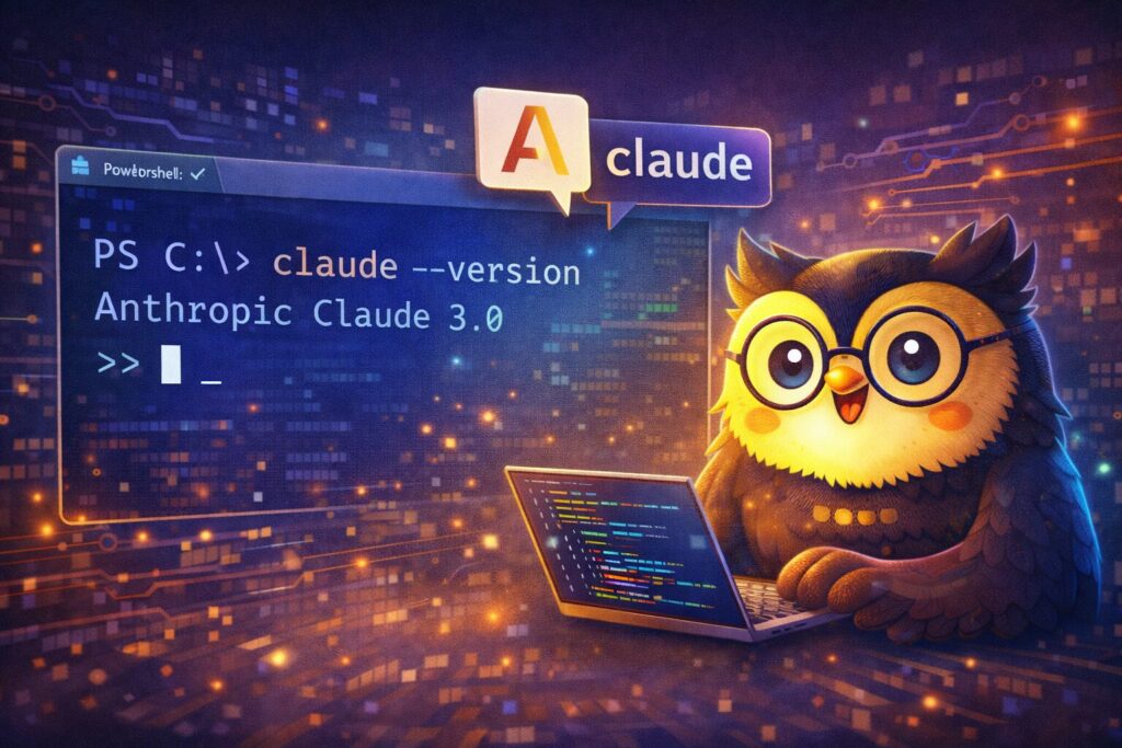 (任意)ターミナル(PowerShell)で「claude」コマンドを試し打ちするのアイキャッチ画像