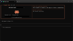 Claude Code CLIが利用可能になる操作の画面キャプチャ