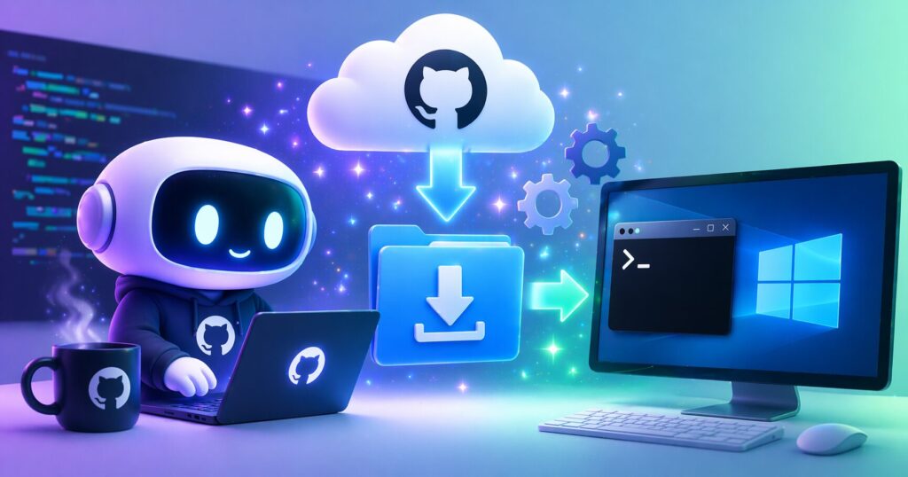 GitHub Copilot CLIのダウンロードとインストール方法のアイキャッチ画像