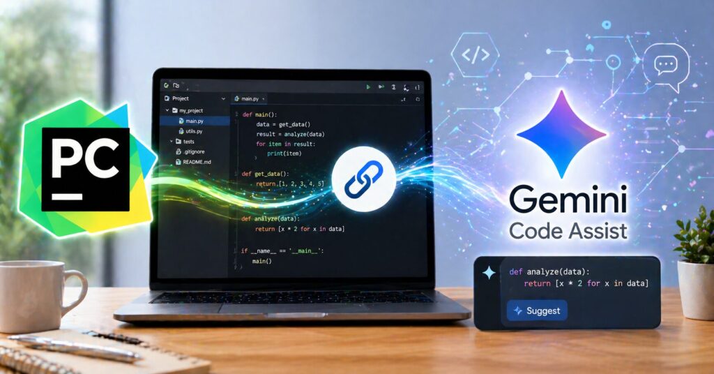 PyCharmとGemini Code Assistを連携する方法のアイキャッチ画像