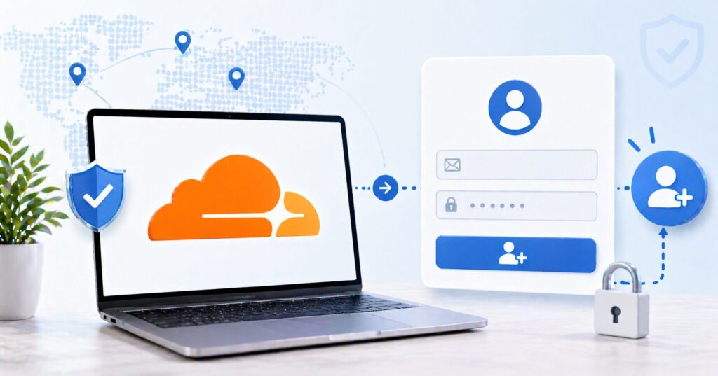 Cloudflareアカウントを作成する方法のアイキャッチ画像