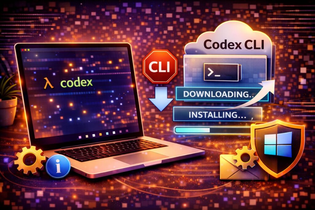 Codex CLIのダウンロードとインストール方法のアイキャッチ画像