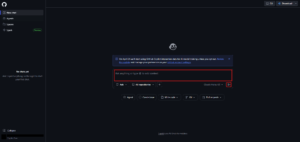 画面中央の入力テキストボックスに任意のメッセージを入力し、その右下の「送信」ボタンを押す操作の画面キャプチャ