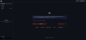 画面中央のチャット入力エリアの下部にあるオプションを任意に変更する操作の画面キャプチャ