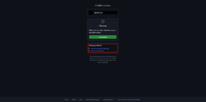 接続確認画面が表示されるため、パスキー・認証アプリ・パスワードのいずれかを用いて確認を進める操作の画面キャプチャ