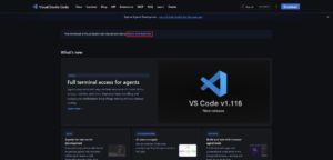 ダウンロードが始まらない場合の操作の画面キャプチャ