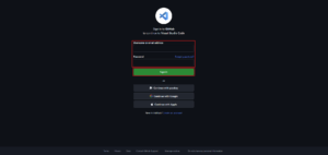Githubの認証画面が表示されるため、「Username or email address（ユーザー名またはメールアドレス）」と「Password（パスワード）」を入力し、「Sign in（サインイン）」ボタンを押す操作の画面キャプチャ