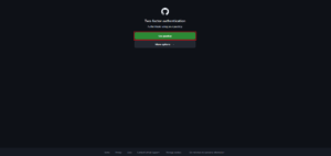 「Use passkey」ボタンを押す操作の画面キャプチャ